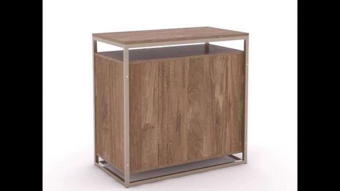2 Drawer International Lux Lateral File Cabinet Sindoori Mango - Sauder: Home Office Storage, Modern Design, Metal Frame, 2 of 8, play video