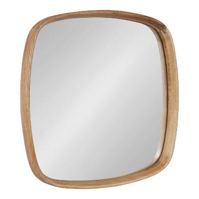 Kate and Laurel Prema Framed Wall Mirror, 26x26, Natural