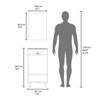 SEVOBAL Bathroom Vanities Floating Double Door Vanity with Resin Sink and Two Shelves 24x18 for Modern Bathroom, White, 28.74"*23.23"*12.99" - 3 of 4