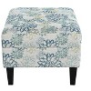 PAGED 28.25" Upholstered Ottoman, Modern Coffee Table with Wooden Legs and Foam Filling, Entryway Shoe Bench for Living Room, Bedroom - 3 of 4
