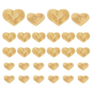 Unique Bargains Sequin Heart Iron on Patches Applique Patches - 1 of 4