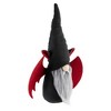 Northlight 17" Black and Red Halloween Boy Gnome with Bat Wings - 3 of 4