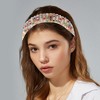 Unique Bargains Crystal Headband Rhinestone Hairband for Women Multicolour 1.2 Inch Wide 1Pcs - image 2 of 4