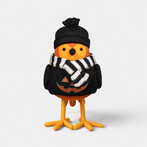 Featherly Friends™ 'Flicker' Pumpkin Fabric Bird Figurine - Hyde