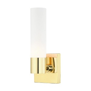 Livex Lighting Aero 1 - Light Sconce in  Polished Brass - 1 of 2