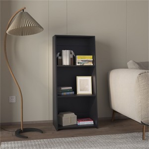 YONWAY Bookcase in Melamine with Three Shelves, Modern Style Book Shelf for Books for Living Room, Home, Office - 1 of 4