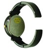 Olivia Pratt Elegant Emerald Rhinestone Solid Metal Bangle Watch - 2 of 4