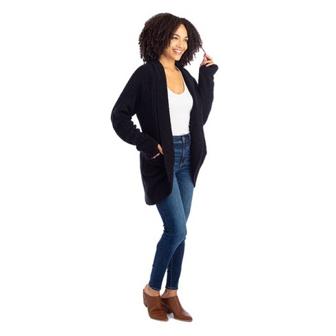 Cardigan for Women Oatmeal Cardigan Sweaters for Sleeved Solid Color Loose  Top Open Front Cardigans with Pockets, Black, Small : : Clothing,  Shoes & Accessories