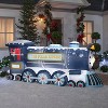 Gemmy Christmas Airblown Inflatable Polar Express Train Colossal WB, 4 ft Tall, Blue - 2 of 2