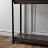 Farmhouse Console Table, 40" Entryway Table with Storage, Slatted Style 2-Tier Sofa Table with Shelf - 3 of 4
