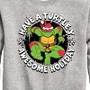 Boys' - Teenage Mutant Ninja Turtles - Have A Turtley Awesome Holiday Graphic Long Sleeve Fleece Sweatshirt - 2 of 4