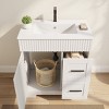 EROMMY 30" Single Bathroom Vanity With Ceramic Top And Faucet, Bathroom Vanity With Drawers And Cabinet - 2 of 4