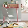 Rattan and Wood Kids' Desk Pink - Pillowfort™ - 2 of 4