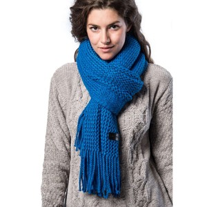 Mio Marino | Wide Knit Ribbed Scarf - 1 of 4