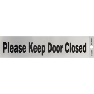 Hillman English Silver Informational Sign 2 in. H X 8 in. W - Case of 6 - 1 of 1