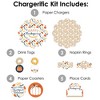 Big Dot of Happiness Happy Thanksgiving - Fall Harvest Party Paper Charger and Table Decorations - Chargerific Kit - Place Setting for 8 - 3 of 4