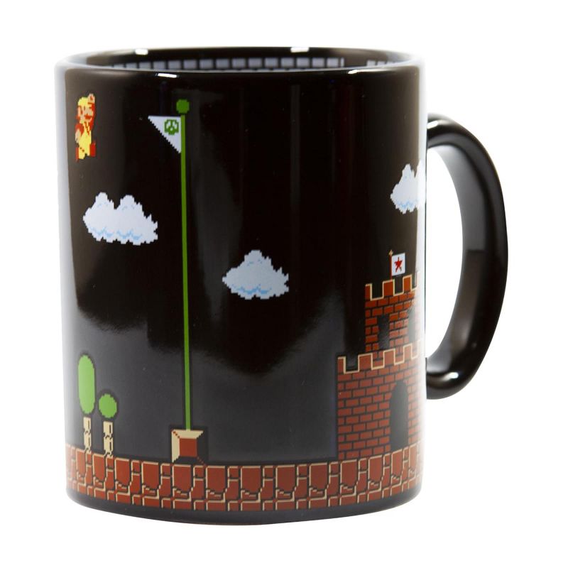 Just Funky Super Mario Collectibles | Super Mario 8-Bit Boss Black Ceramic Coffee Mug, 2 of 7