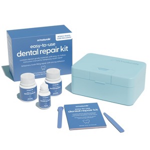 M3 Naturals Dental Repair Kit, Portable Temporary Filling Cement with Strong Adhesive for Broken Teeth, Loose Crowns & Cavities, Travel Case + Manual - 1 of 4