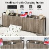Boersma King Size Headboard Only with Outlets, Wall Mount Wood Fluted Headboard with Storage, Height Adjustable, Storage Rack, Sturdy and Stable - 4 of 4