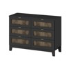 FONTOI Rustic Style Wooden Dresser with 6 Drawers, Storage Cabinet for Bedroom with Handles, Black, 15.75"*33.7"*47.24" - 4 of 4
