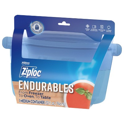Blue Medium Silicone Freezer-to-Oven Bowl, 32 oz