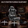 SEVOBAL Task and Office Chairs User Friendly Gaming Chair with Footrest and Adjustable Lumbar Support for Long Hours of Play, Gray, 26.7"*25.3"*52.3" - 2 of 4