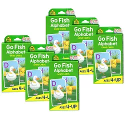 School Zone Publishing Go Fish Alphabet Game Cards, 6 Sets