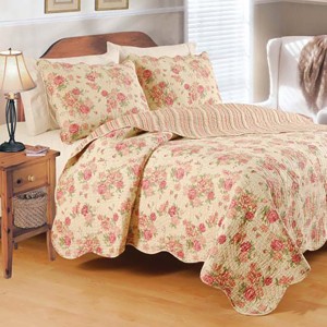 C&F Home 20" x 26" Cabbage Rose Cotton Standard Sham - Machine Washable - 1 of 1