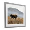 Stupell Industries Moose Wanderer Mountain Valley Framed Print Under Glass - 2 of 4