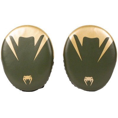 Venum Pro Boxing Large Punch Mitts - Khaki/Gold