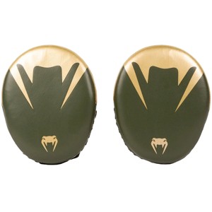 Venum Pro Boxing Large Punch Mitts - Khaki/Gold - 1 of 2