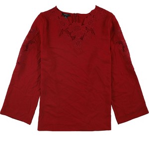 Alfani Womens Crochet-Lace Knit Blouse - 1 of 1