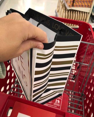 Medium Square 'love Wins' Gift Bag - Spritz™ : Target