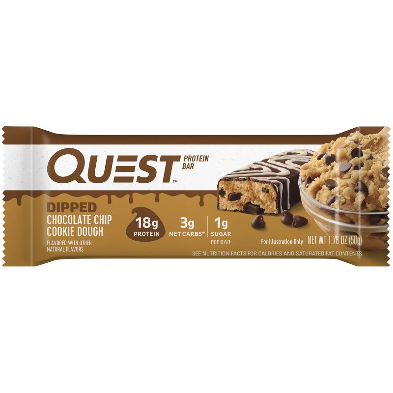 Quest Nutrition Protein Bars - Dipped Chocolate Chip Cookie Dough, 5 of 9