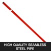 VEVOR Heavy Duty Pry lever Bar 3T/6600LBS Capacity with Wheels & 6'/1.8M Handle - 3 of 4