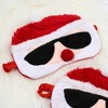 Glamlily 2 Pack Christmas Sleep Mask, Santa Claus, Adult Kids, 7.5 x 6 in - 2 of 4