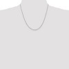 Black Bow Jewelry 1.8mm, 14k White Gold D/C Quadruple Rope Chain Necklace - 2 of 4