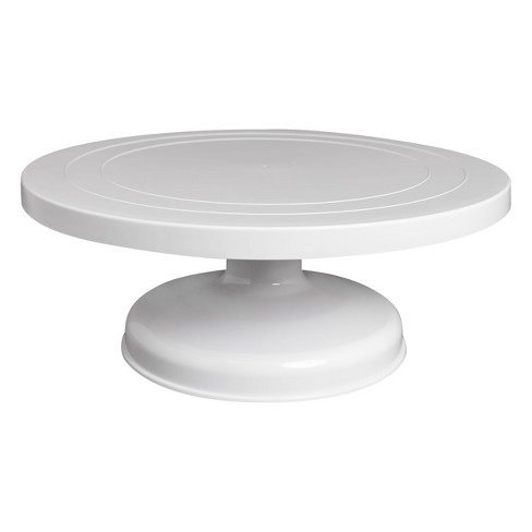 Anneome Turntable Base White Table Decor Cake Stand for Decorating Cake  Spinner Stand Cake Decorating Tools Cake Display Stand Cake Stand Rotating