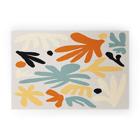 DorisciciArt Botanic market beige 30" x 20" Welcome Mat - Society6 - image 1 of 3