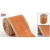 Unique Bargains Burlap Lace Edge Wedding Party Art Crafting Ribbon Strap Roll - 4 of 4