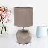 Creekwood Home Sleek Stylish Modern Geometric Table Lamp Gray - 4 of 4