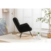 Kumasinova Accent Rocking Chair with Tufted Back,Versatile Nursery Chair for Living Room,Plush Teddy Fabric Rockers with 250lbs Capacity - 2 of 4