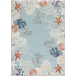 Nourison Suncoast Beach Indoor/Outdoor Flatweave Rug - 1 of 4