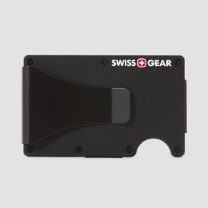 SWISSGEAR Aluminium RFID Card Holder with Money Clip - Black One Size - 1 of 4