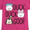 Girls' - Disney - Duck Duck Goof Fitted Short Sleeve Graphic T-Shirt - 2 of 4