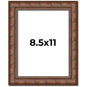 PosterPalooza | 8.5x11 Modern Bamboo Picture Frame, UV Acrylic, 5 Finishes - 1 of 4