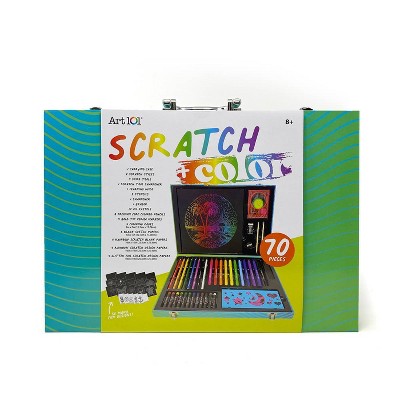 70pc Scratch and Color Art Set - Art 101