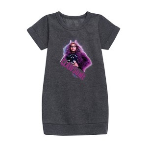 - Monster High - Clawsome Graphic Short Sleeve Fleece Dress - 1 of 3