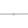 Black Bow Jewelry 1.7mm, Sterling Silver Diamond Cut Solid Rope Chain Anklet - image 3 of 4