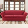 3pc Stretch Pique Sofa Slipcovers - Sure Fit - image 2 of 3
